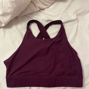 Fabletics Deep Maroon Sports Bra